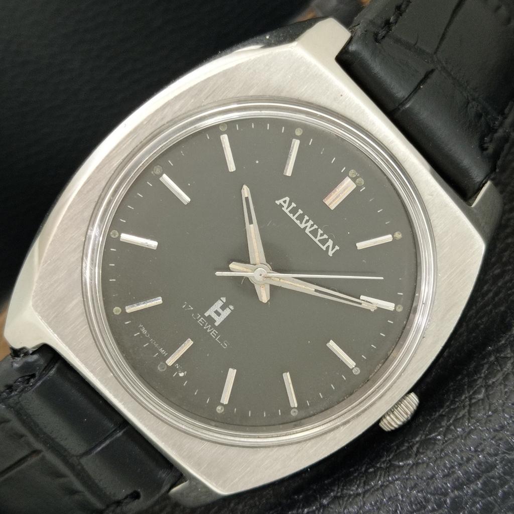 ALLWYN 6300A РУЧНОЙ ЗАВОД ВИНТАЖНЫЕ ИНДИЯ МУЖСКИЕ ОРИГИНАЛЬНЫЙ ЦИФЕРБЛАТ ЧАСЫ a706057-1