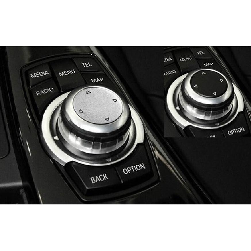 Central Console Multimedia Trim For 2013- BMW 3 4 Series GT Silver Aluminum