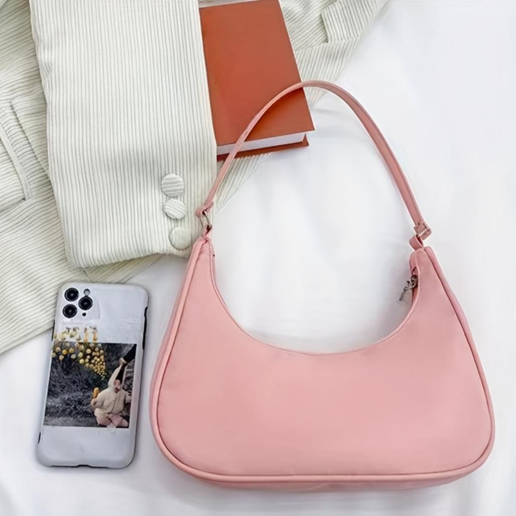 Women's Shoulder Bag, Cheap Women's Crescent Bag, Fashionable and Versatile Women's Handbag, Simple Women's Armpit Bag, Mobile Phone Bag, Wallet