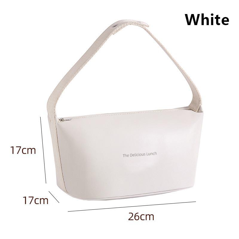PU Portable Insulated Bento Food Lunch Box Thermal Bag Outdoor Picnic Storage Ice Bags Office Tote Lunch Bags For Women