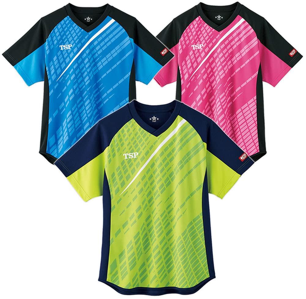 VICTAS Table Tennis Game Shirt, Dernier Shirt, Unisex, JTTA Approved, Suitable for Official Matches, Pink, Size L, 031436
