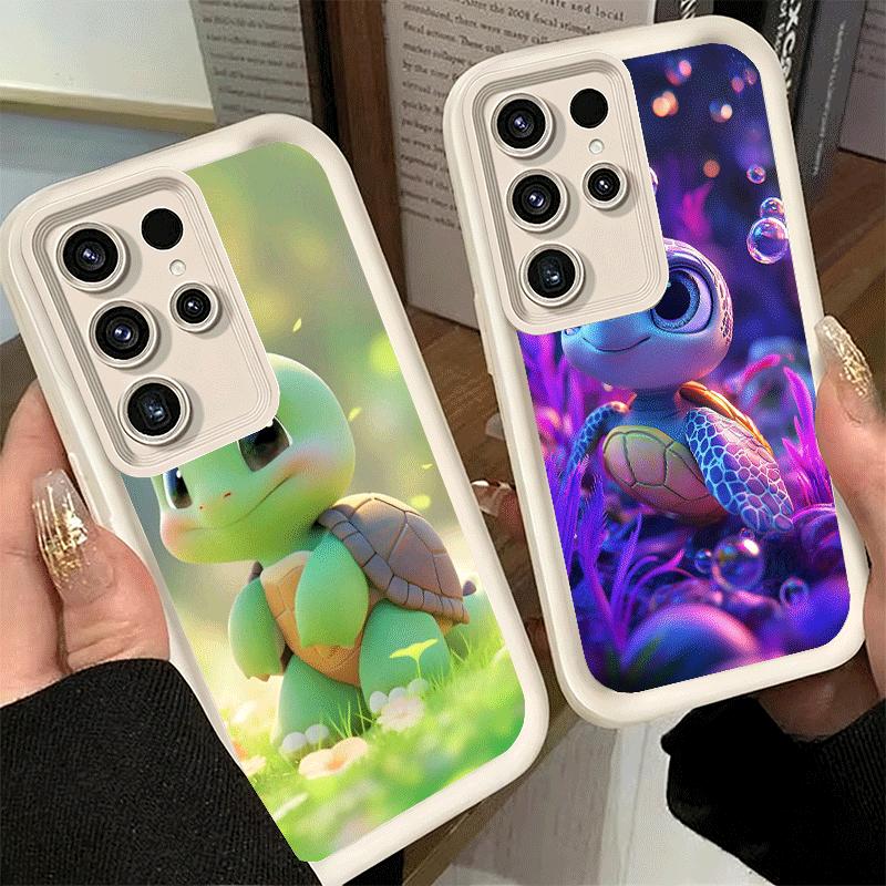 Cartoon Ocean Sea Turtle Soft Phone Case for Samsung Galaxy S26 Ultra S25 Edge S24 S23 S22 Plus S21 S20 FE 5G Shell Silicone Fun