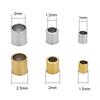 100pcs 1.5mm 2mm 2.5 Mm Stainless Steel End Crimp Beads Big Hole Spacer Stopper Beads For DIY Bracelet Necklace Jewelry Making