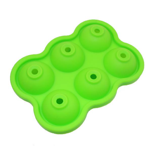 Large Ice Cube Maker Silicone Mold 6 Cell Big Sphere Ice Ball Tray Whiskey Wine Cocktail Party Bar Accessories Kitchen Gadgets