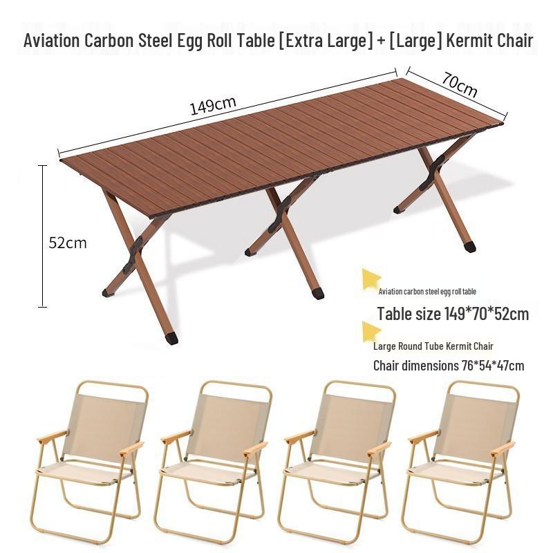 Conjunto Portátil Ultraleve de Mesa Dobrável e Cadeiras de Alumínio para Acampamento ao Ar Livre e Piqueniques