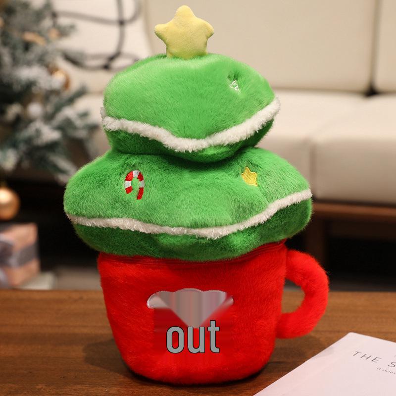 Vánoční plyšové hračky: Vánoční ozdoby: Santa, Sněhulák a Stromeček