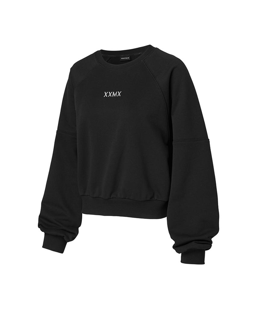 XEXYMIX Easygoing Crop Sweatshirt Cocoa Cream