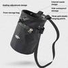 Bouldering Chalk Bag Bucket with Zippers Pocket & Drawstring Closure Adjustable Belt Chalk Bag for Climbing Gymnastics