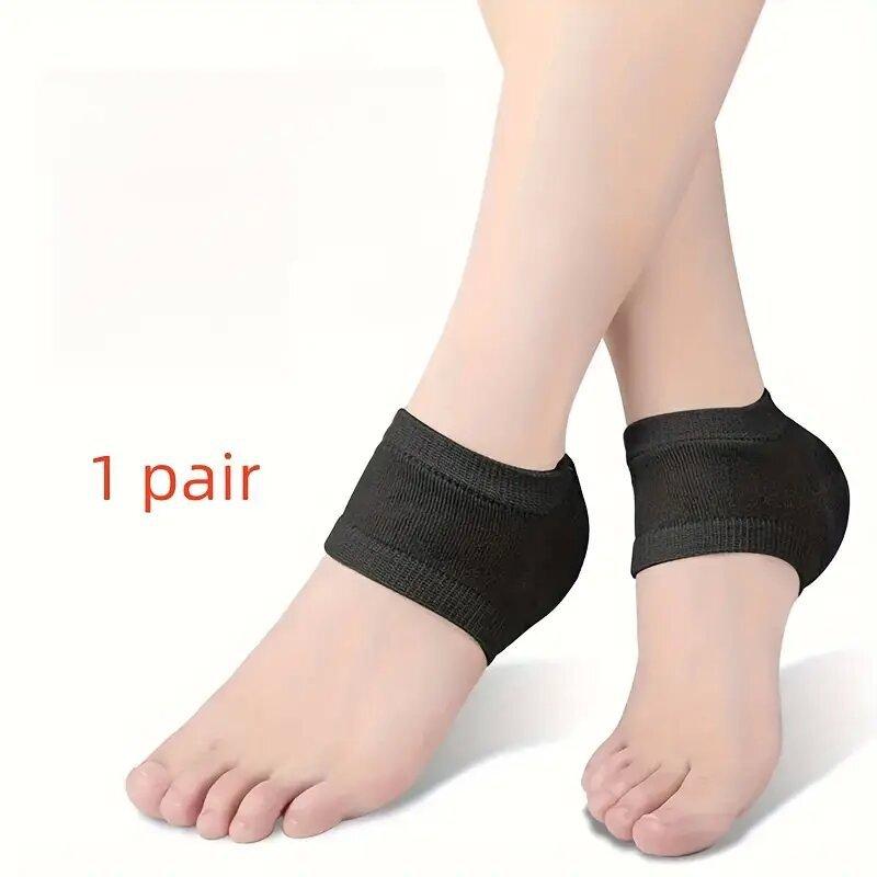 Heel Gel Anti-dry Crack Protective Socks, Sole Anti-foot Crack Socks for Men and Women, Half Size Heel Sticker Soft Glue Protection