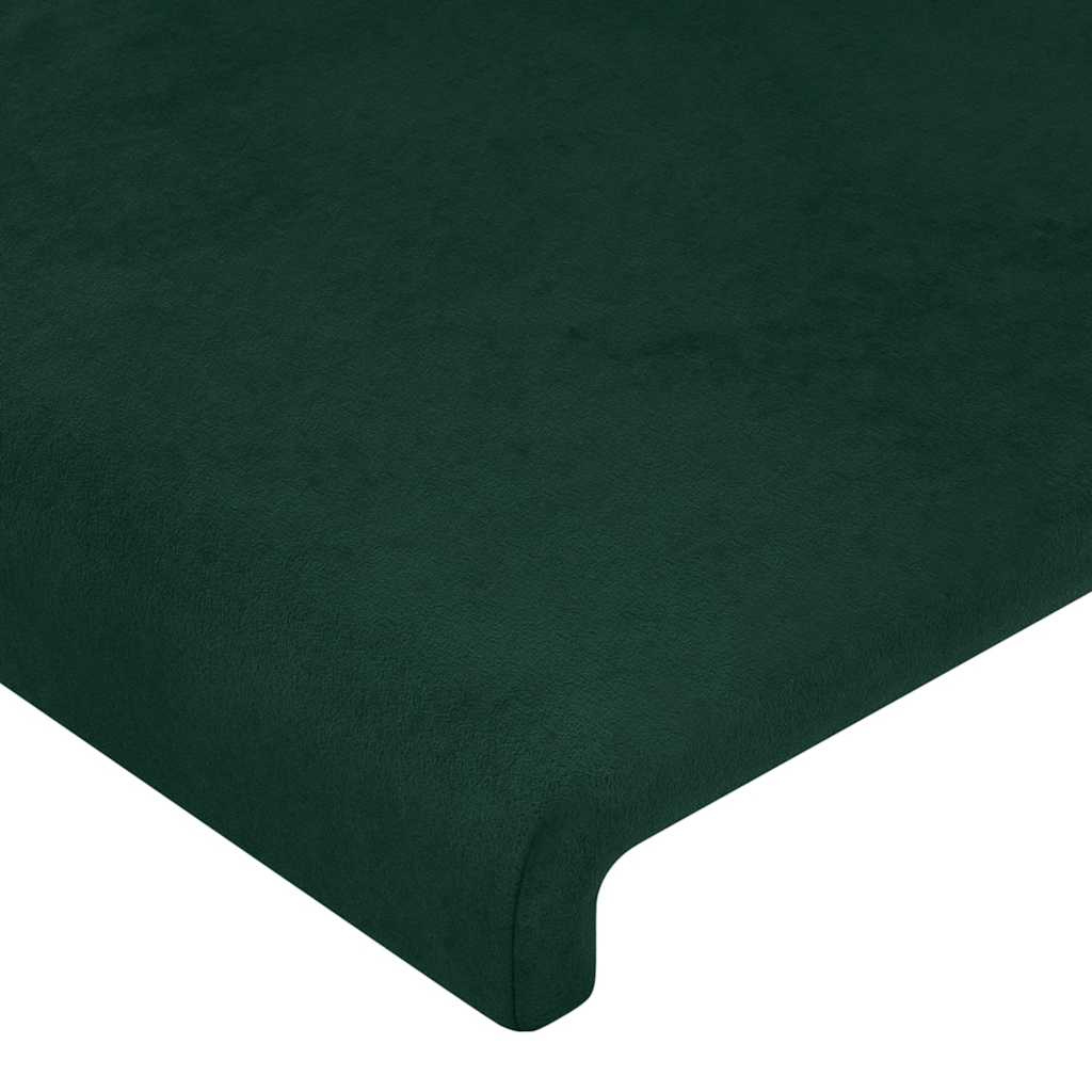 Bed Frame without Mattress Dark Green 80 x 200 cm Velvet