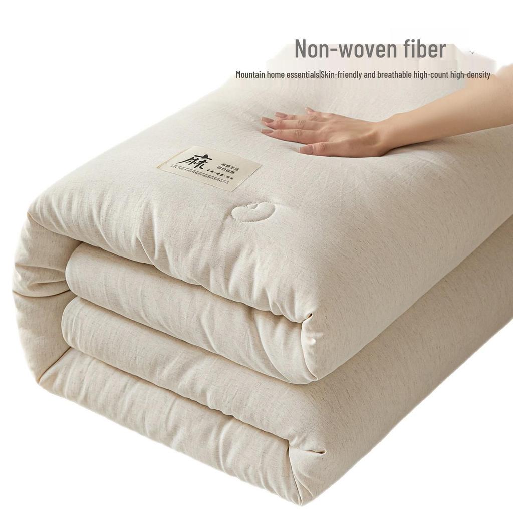 Warme Winterdecke: Superweiche Baumwoll-Leinen-Mischung mit Sojabohnenfaser