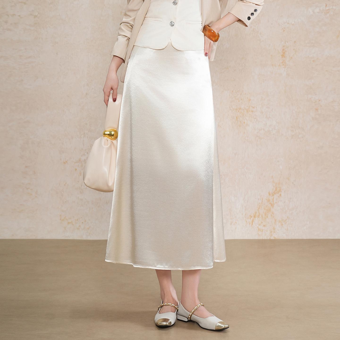 Elegant Mermaid High-Waisted Slimming Skirt - 2026 Spring/Summer Collection L грязно-белый