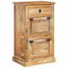 Vidaxl Shoe Cabinet, 4 Shelves and Drawer, Solid Reclaimed Wood
