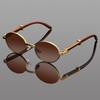 Fashion Oval Sunglasses Men Women Anti Wood Sun Glasses Male Female Classic Small Square Summer Traveling Shades UV400