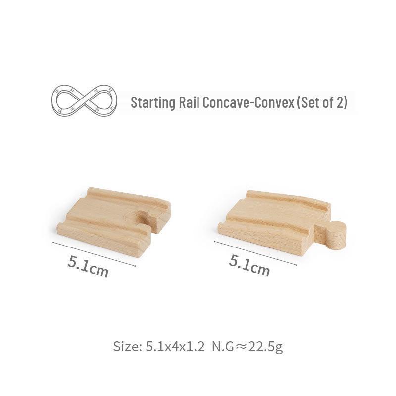 Magnetic Wooden Train Bridge Blocks for Kids - Compatible with All Brands