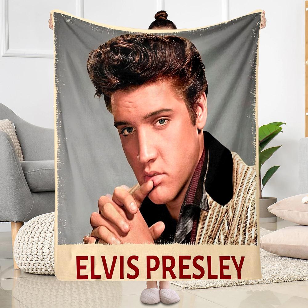 Elvis Decke Ultraweich Perfekt für Bett Couch Bettwäsche Für Alle Jahreszeiten Moderner Stil Perfektes Geschenk für Verwandte und Freunde