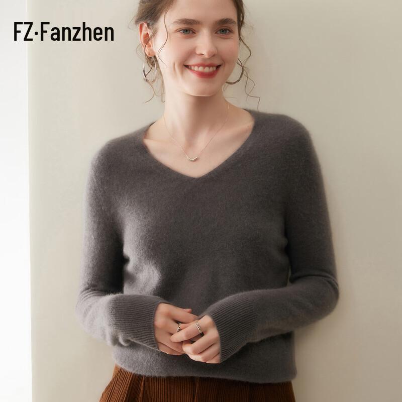 Women's V-Neck Cashmere Blend Sweater