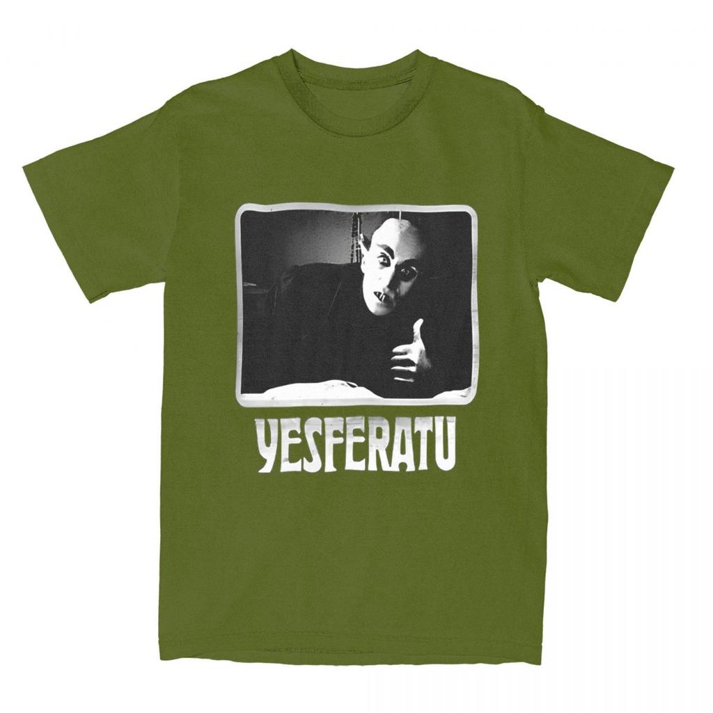 Haikyuu T Shirt Yesferatu Funny Nosferatu Positive Goth Horror Lover Pure Cotton T Shirts Shirt for Male Short Sleeve Top Tees