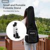 Aroma Folding Guitar Stand with Adjustable Tray and Backrest, Lightweight and Portable Design, Compatible with Guitars and Basses, Floor Stand