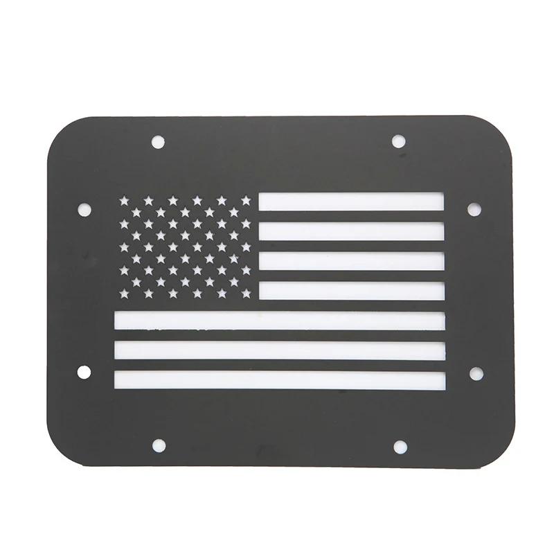 Car Spare Tire Carrier Delete Filler Plate Cover Tailgate Vent Guard Frame For Jeep Wrangler JK 2007-2017