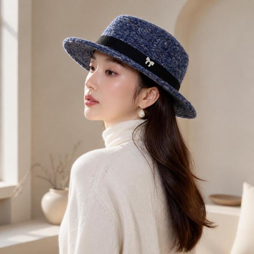 British Retro Women's Fedora Hat Fashion Commute Hat New Trilby Hat Daily Commute