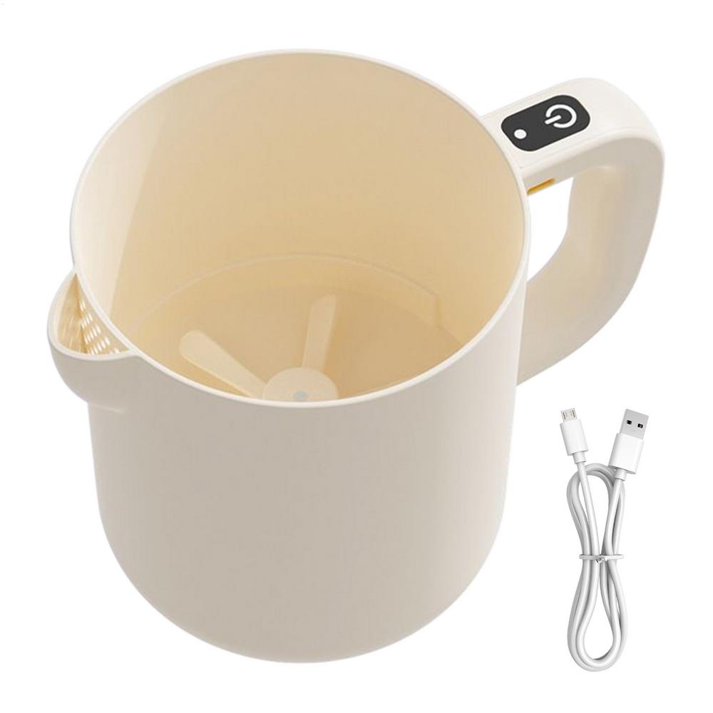 

Rice Washer Electric Egg Beater Rice Washer 1 L Mixing Bowl Portable Filter Machine Baking Tools Kitchen Gadgets For Cooking кремовый