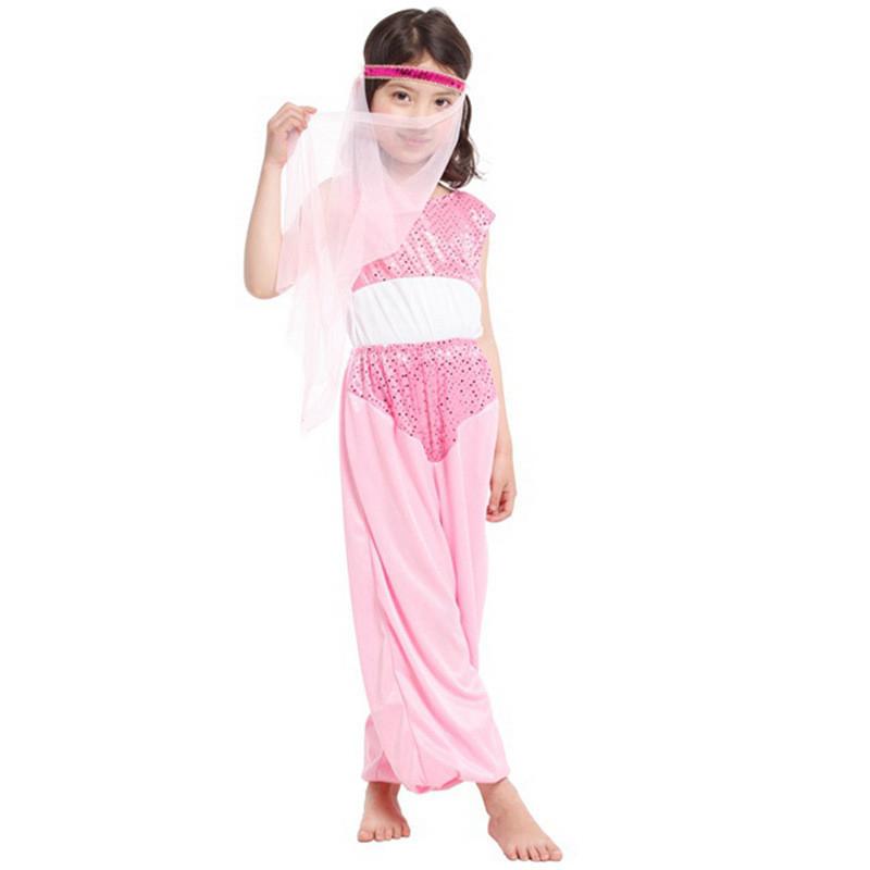 Enchanting Arabic Girl Cosplay Dress For Halloween Party And Stage Performances