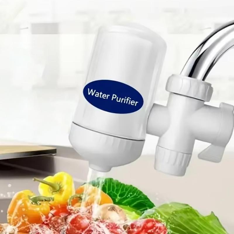 Küchenarmaturfilter Keramikwasserreiniger Lebensmittelqualität BPA-frei Wasserhahnfilter für den Haushaltsküchenspülbeckengebrauch