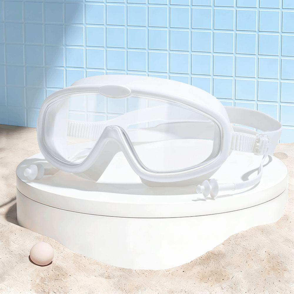 HD View Swimming Goggles Anti-Fog Large Frame Swim Goggles Big Frame Swim Goggles Diving