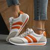 Damen Freizeitsportschuhe neue Mesh vielseitige flache Schuhe weiße Schuhe