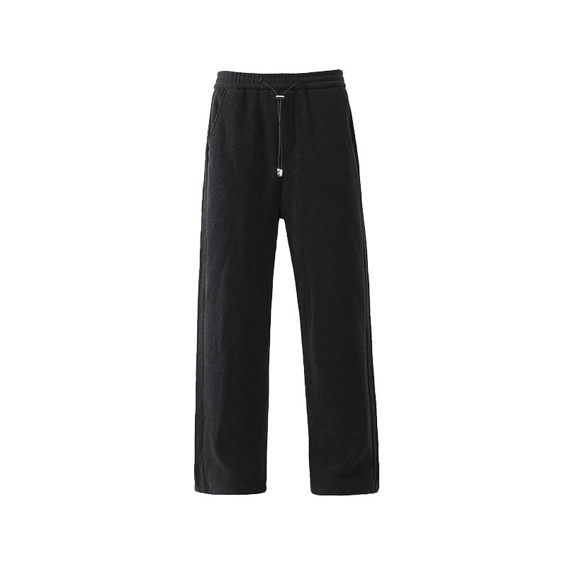 

Acrardic Heattech Stylish ~ Winter Corduroy Pants Men s American Retro Velvet Padded All-Matching Loose Casual Pants Black 3 XL