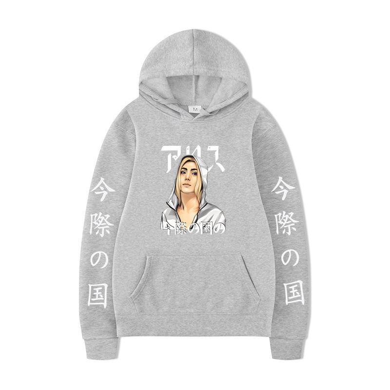 Herr Mode Huvtröjor Herr Dam Huvtröjor Mode Casual Tröjor Höst Pojkar Flickor Svart Streetwear Huvtröja