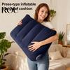 Foldable Inflatable Pillow Cushion Lightweight Portable Triangular Wedge with Pain Relief Dual Inflation Mode Built-in Pump Posture Support