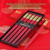 Chinese Dragon & Phoenix Wedding Chopsticks - 10 Pairs