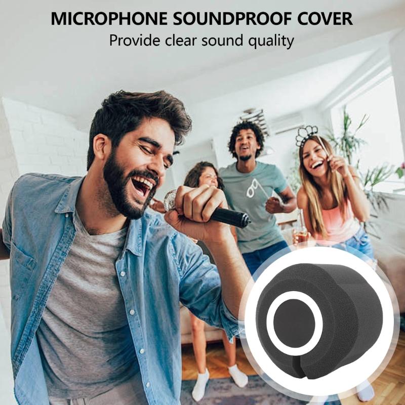Small Microphone Isolation Shield Windscreen Cover Enjoy Quality Sound Recording for Streamers and Singers