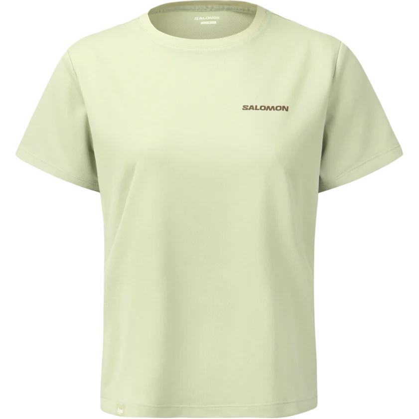 

Salomon Drysink Quick-Dry Reflective Printed Short Sleeve T-Shirt Women Tops LD0098000 S