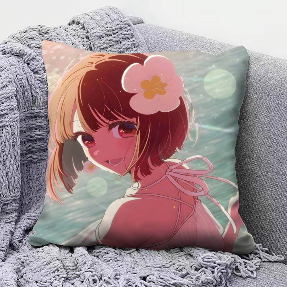 Ai Hoshino Oshi No Ko Anime Girl Pillow Covers Home Sofa Cushion Covers and Aecorative Custom
