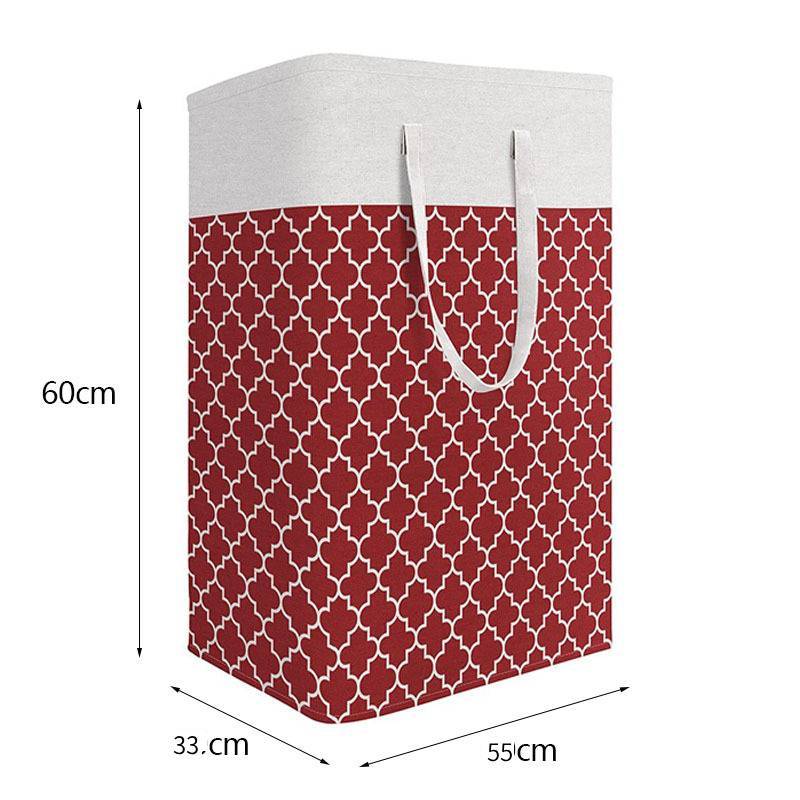 Modern Cotton Foldable Laundry Bin With Waterproof Material For Clothes And Toys