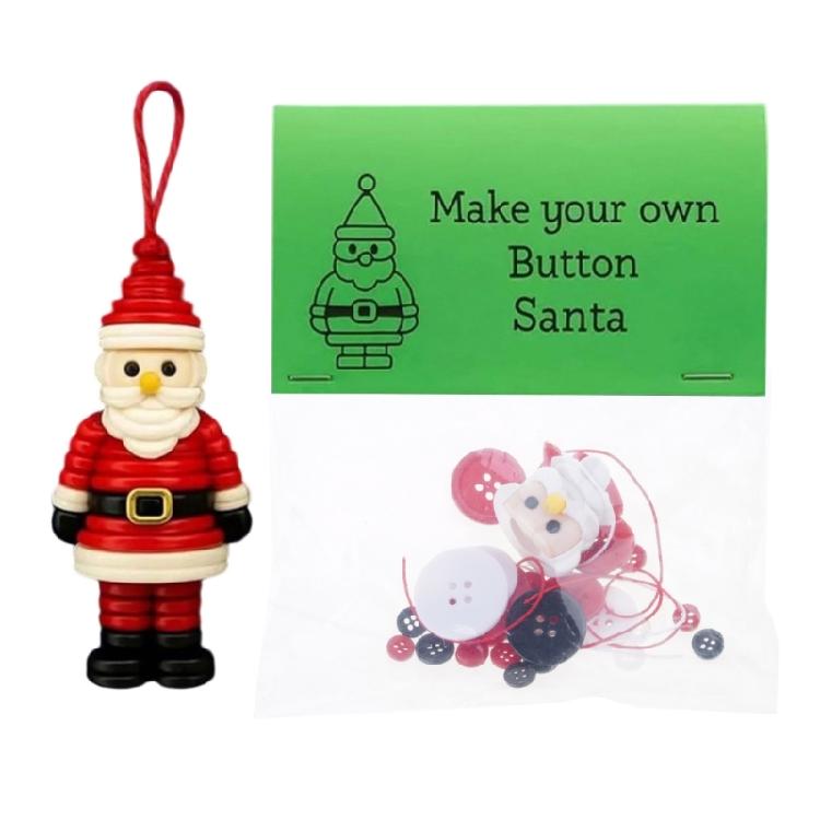 Complete Holiday Craft Package Christmas Button Ornament Making For Kids Adults Family Fun All Supplies Included