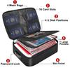 Fireproof Family Travel Passport Certificate Document Storage Organizer Bag Multi-Layer Portable File Storage with Lock