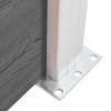 WPC Garden Fence 175 X 105 Cm Grey