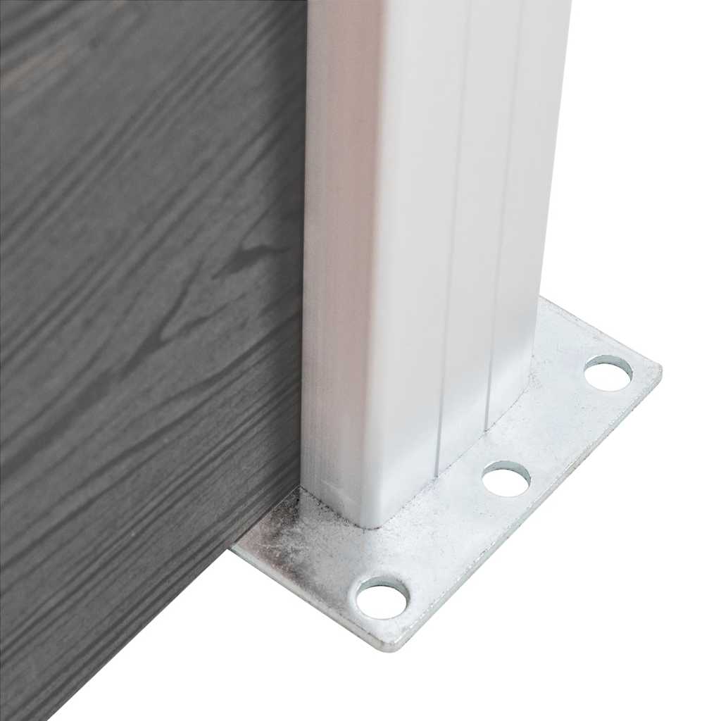 WPC Garden Fence 175 X 105 Cm Grey