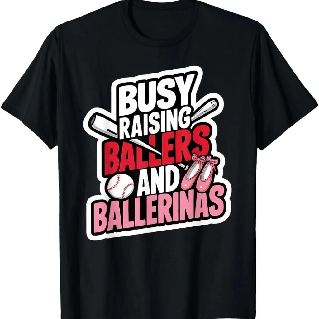 Baseball Ballett Mama Papa T-Shirt