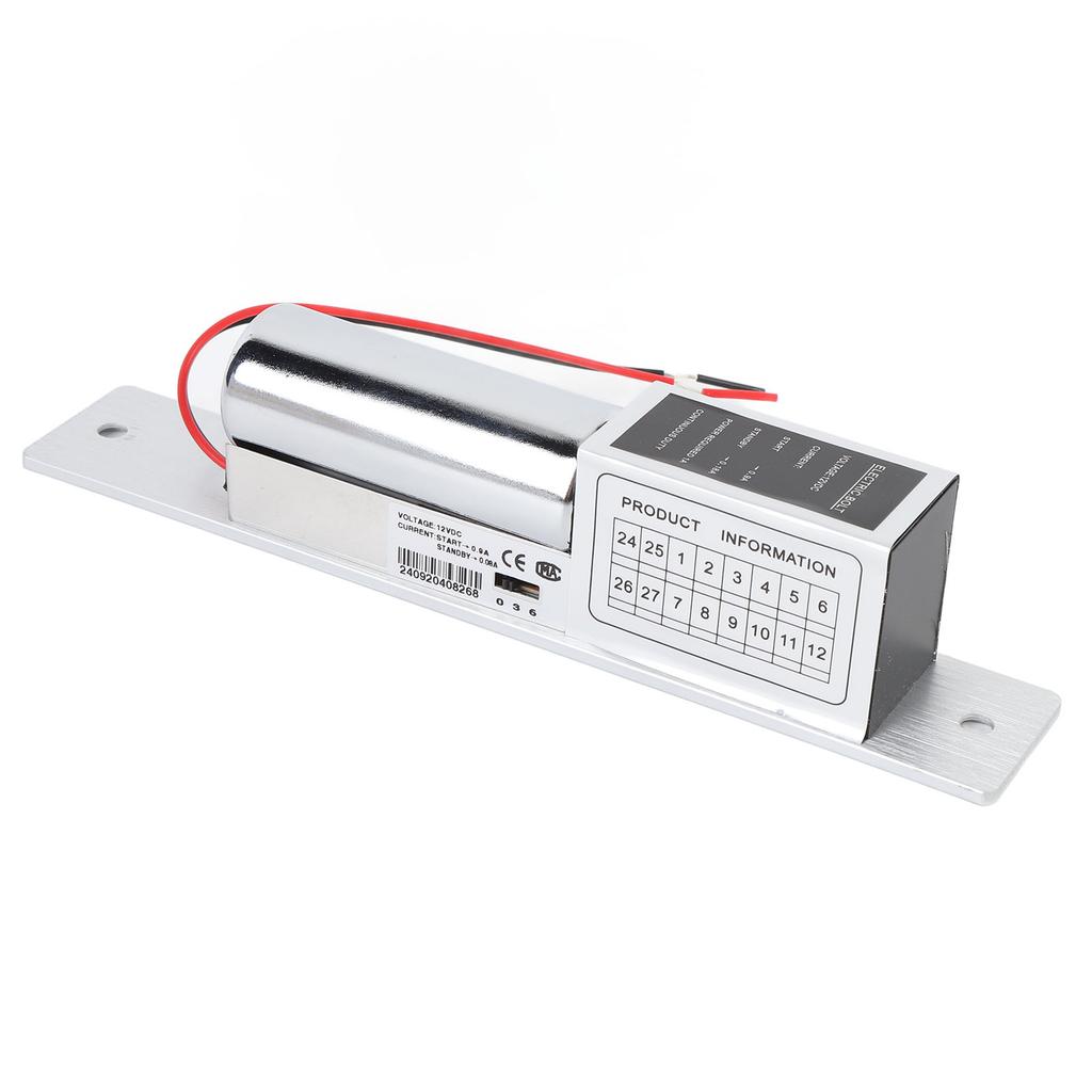 Elektrický závorový zámek 12V Nerezová ocel Hliníková slitina Magnetický Elektrický Dveřní Střelkový Zámek pro Přístup