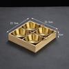 Creative Nine Palace Tableware Hotpot Restaurant Barbecue Restaurant Divided Food Sauce Dish Set Plate Platter Bamboo Wood Box