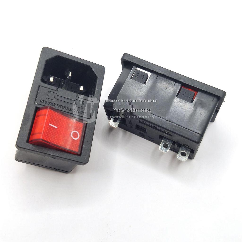 10A High Power AC Socket with KCD4 Switch - Direct Plug-in, Simple Wiring
