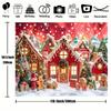 Christmas gingerbread house background photography,winter Merry Christmas tree background, Santa Claus birthday party decoration