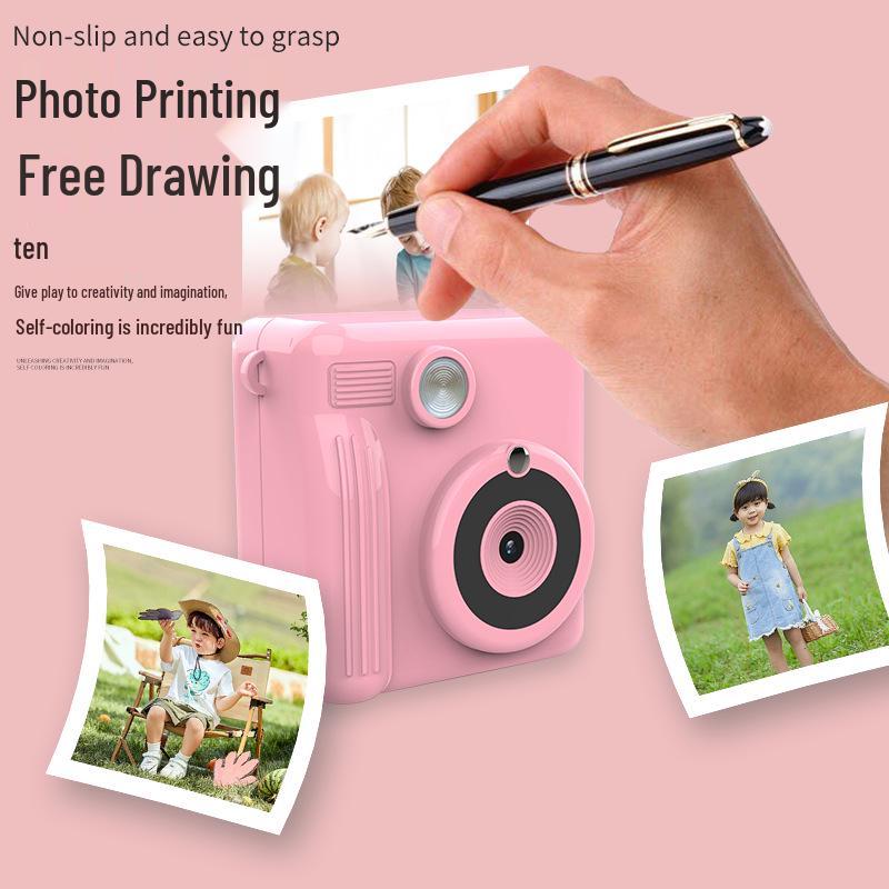 Dual Lens Kids' Instant Camera - Handheld SLR Toy for Outdoor Photography