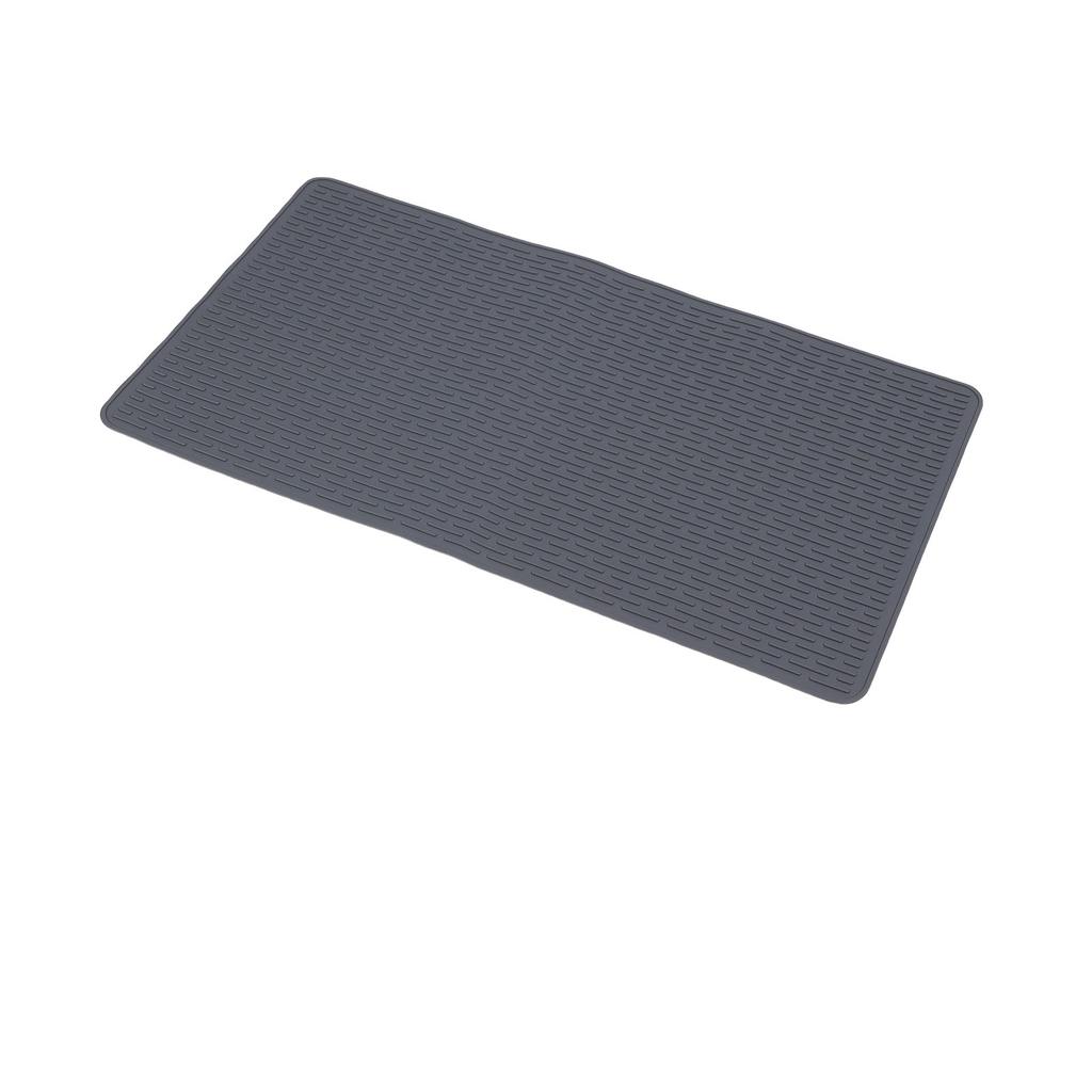 Cat Litter Mat 36x21in Large Easy Cleaning Soft Silicone Kitty Litter Trapping Mat for Indoor Home Gray