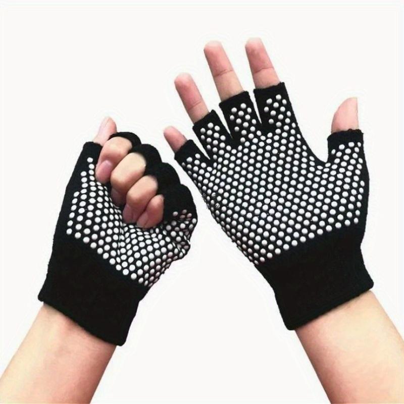 1 Pair Fashion Solid Color Gloves Work Performance Unisex Gloves Party Outdoor Sports Half Finger Gloves